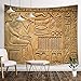 Egyptian Tapestry Wall Hanging, Ancient Pharaoh with Hieroglyphs Wall Carpet Art for Home Decorations Student Dorm Decor Living Room Bedroom Bedspread TV Backdrop, Nail Included, 60