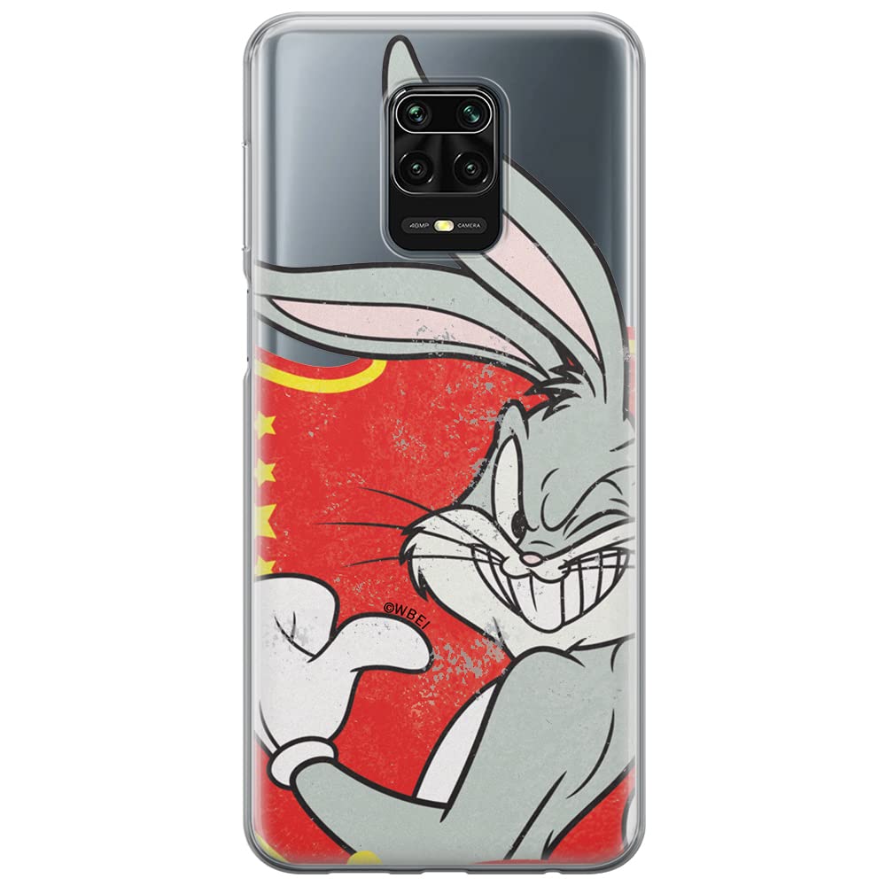 ERT GROUP mobile phone case for Xiaomi REDMI NOTE 9 PRO/ 9S original and officially Licensed Looney Tunes pattern Bugs 010 optimally adapted to the shape of the mobile phone, partially transparent