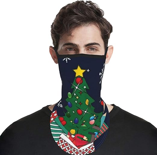 Dust Proof Bandana with Ear Loops Windproof Face Mask Neck Gaiter