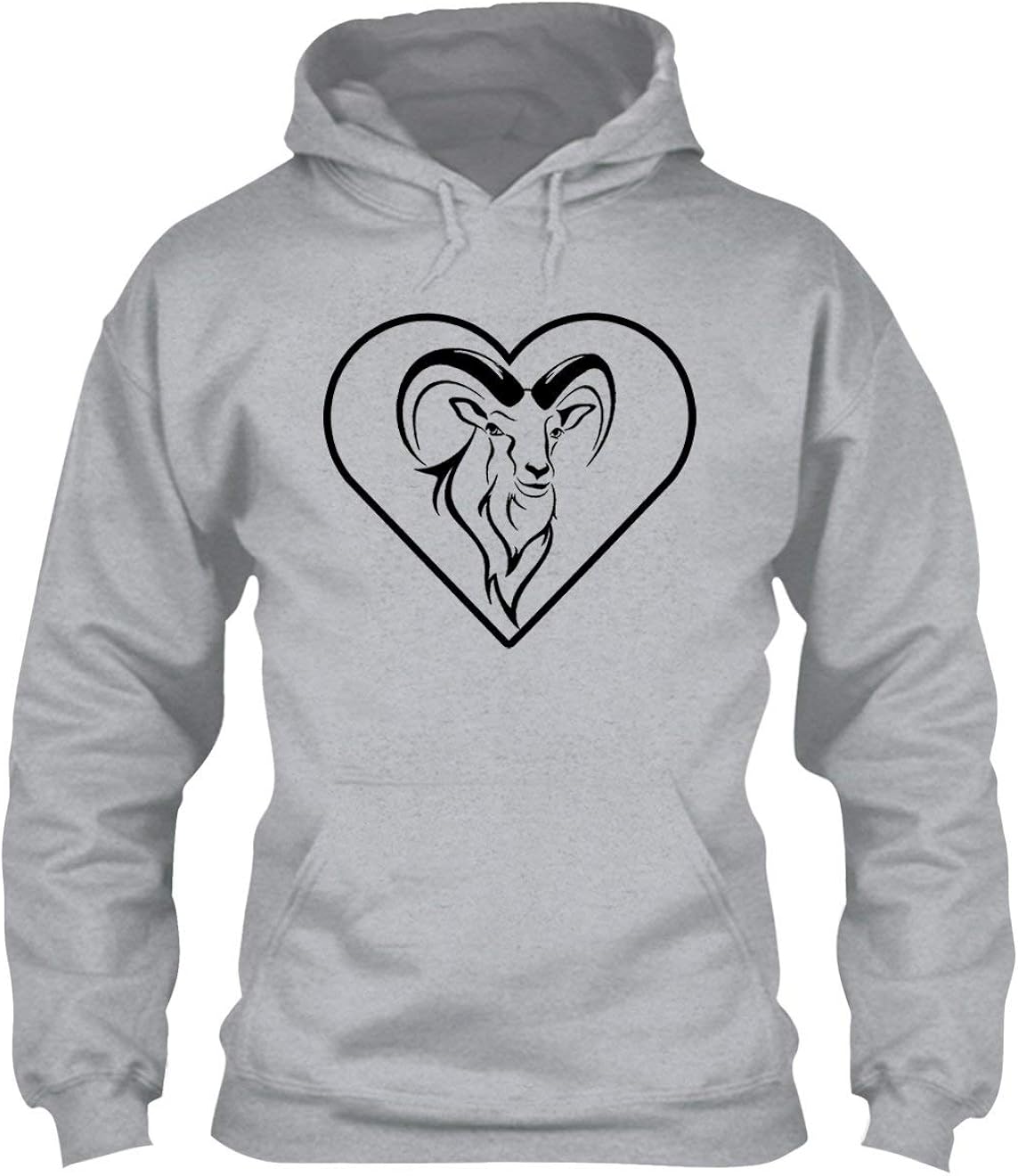 Love Goats Long Sleeve Hoodie, Pullover Hoodies Clothing