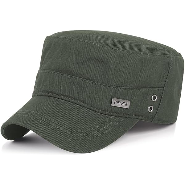 Olive Green & Black Women\'s Military Cadet Cap - Classic Casual Hat Olive Green Military Style Cadet Adjustable Womens Cap Hat  main image 2
