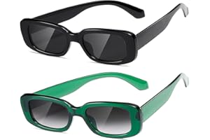 kimorn Rectangle Sunglasses for Women Men Trendy Retro Fashion Sun Glasses 90’s Vintage UV 400 Protection Square Frame K1200