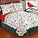 Collections Etc Winter Cardinals Christmas Quilt Bedding