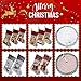 BSTAOFY Christmas Stockings Set of 3 Soft Burlap Linen Patterned Santa Claus Blessings Socks for Assorted Xmas Tree Hanging Decor Party Ornaments Gifts Kids Family