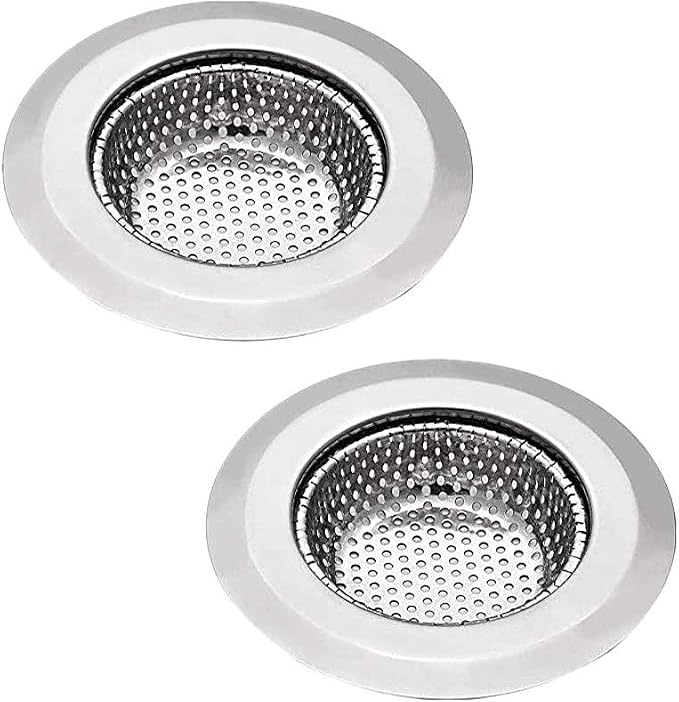 2 Stück Edelstahl Abflusssieb – 7,5 Cm, Für Spüle, Dusche & Badewanne