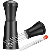 WDT Espresso Distribution Tool Espresso Stirrer Tools for Barista, 0.35mm 7 Needles Espresso Coffee Stirrer with Extra 7 Repl