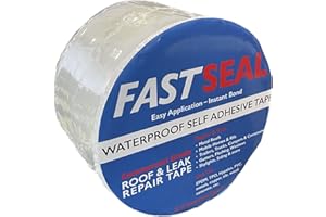 FastSeal RV Roof Tape, 4" x 50' White, RV Sealant Tape for Camper Roof Repair, Trailer Roof Sealant, Stop Camper Roof Leaks, UV-Resistant - Eternabond Equivalent (4" x 50', White)