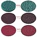 SIQUK 9 Pieces Scrub Pads 5 Inches Drill Power Brush Tile Scrubber Scouring Pads Cleaning Kit including 3 Kinds of Abrasive Buffing Pads Replacement and 1 Pc Hook Attachment for House Cleaning