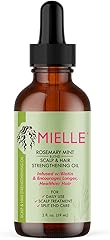 Mielle Organics Rosemary Mint Scalp & Hair Strengthening Oil With Biotin & Essential Oils, Nourishing Treatment for Split End