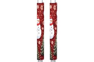 DXTKWL Christmas Tree Snowman Refrigerator Door Handle Covers Set of 2 Kitchen Appliance Handle Covers Protector for Fridge Microwave Stove Oven Dishwasher