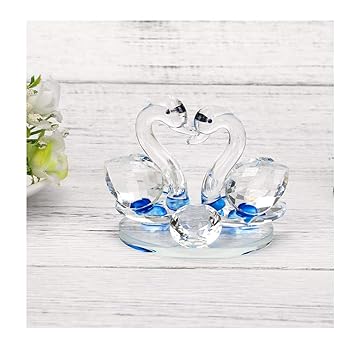Amazon Com Suma Ma Crystal Swan Wedding Decor Ornament Party