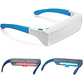 670nm Red Light Therapy Glasses for Eye Comfort & Visual Wellness – 2-in-1 Wearable Red & Blue Light Therapy Glasses, UV-Free, for Good Sleep, Energy & Focus