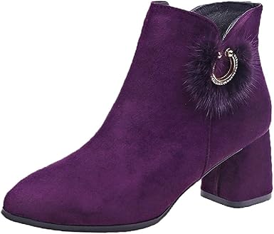 purple booties shoes
