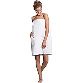 Turkuoise Linen Lightweight Spa/Bath Waffle Body Wrap with Adjustable Closure