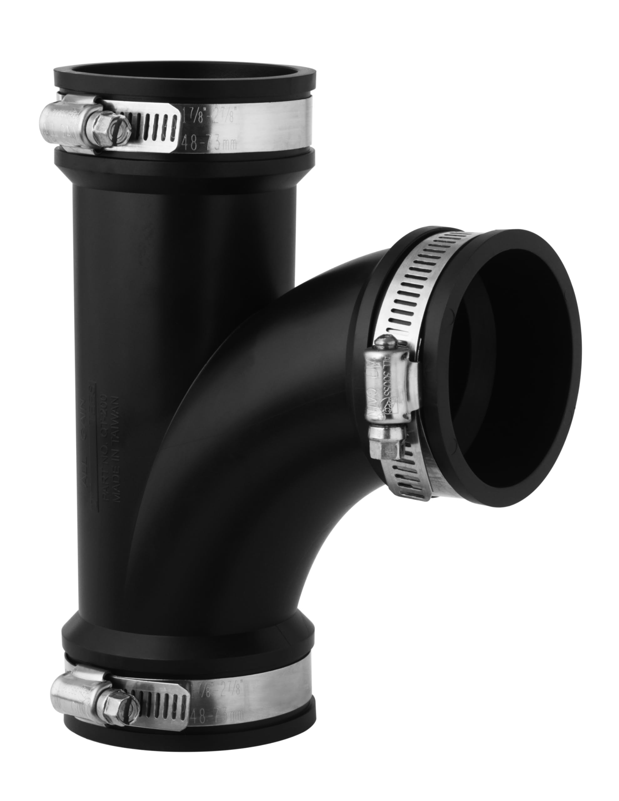 AquaForte PVC elastomer flexible t-piece 50 mm (clamping range 50-44 mm), extremely flexible