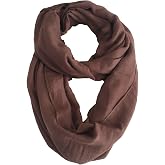 Daguanjing Fashion Lightweight Solid Infinity Circle Loop Scarfs For Women