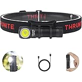 ThruNite TH20 Pro 1010 Lumen Rechargeable LED Headlamp, Powerful Right Angle Flashlight Compatible with AA Battery, for Indoo