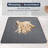 ULIGOTA Pet Playpen Extra Large Washable Non-Slip Whelping Pad 65x48 view 5