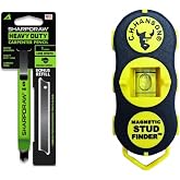 CH Hanson Magnetic Stud Finder with Sharpdraw-HD Carpenter Pencil w/Refill