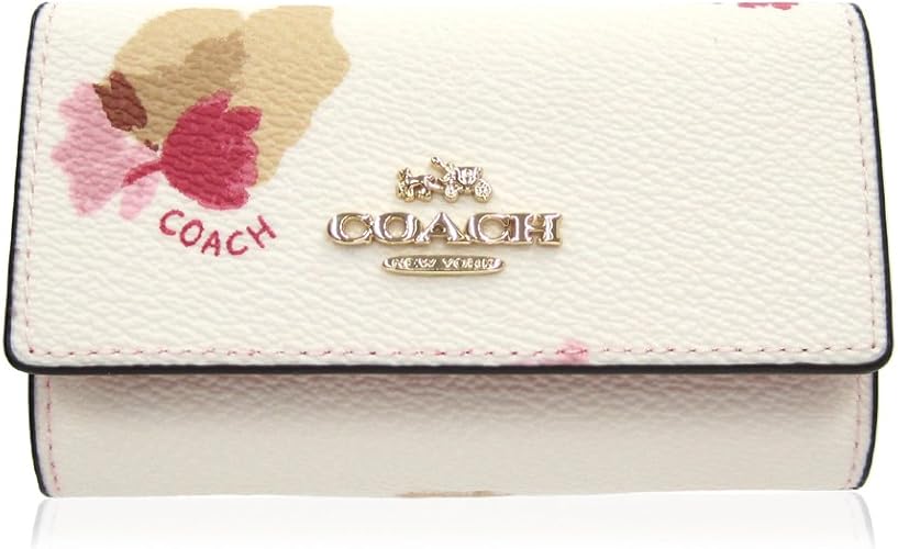 Amazon コーチ Coach キーケース フローラルプリント 花柄 F Lif2n ホワイト 並行輸入品 Coach コーチ キーケース