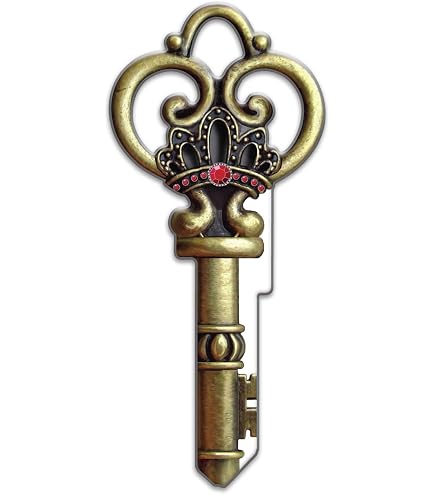 Lucky Line Key Shapes - Baseball Design House Key Blank (KW1/11), Brass, Full-Color Printed