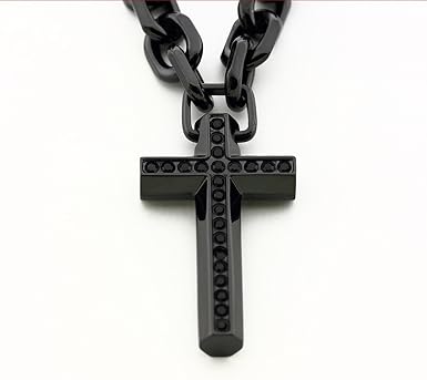 armani cross necklace mens