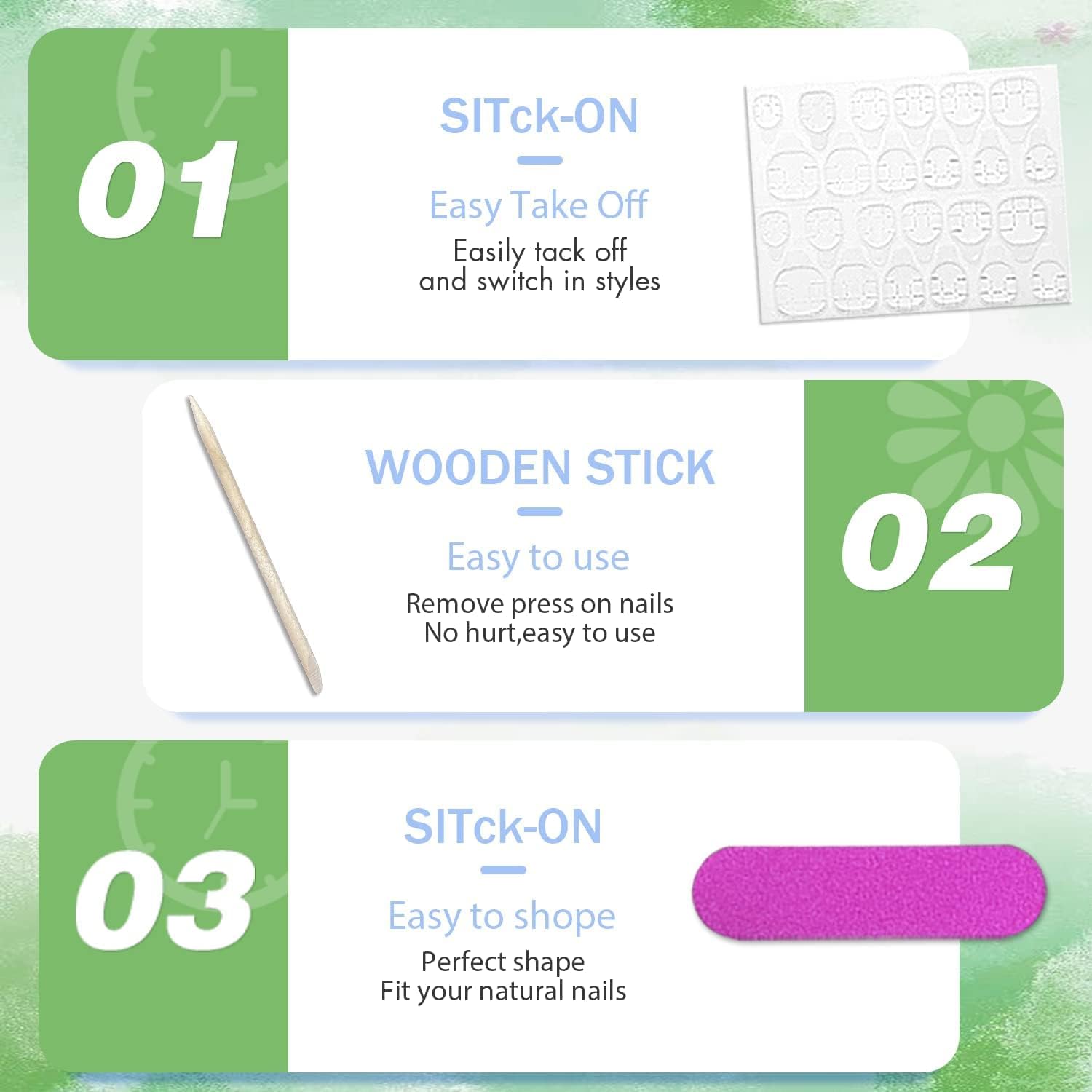 Hot Pink Press On Nails Medium Long Square, Xcreando Medium Coffin Nails Acrylic Press ons Glue on Nails Long Length, Solid Color Fake Nail for Women, Natural Thick Artificial Nail Stick on, Neon Pink - Image 8