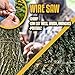 Emergency Paracord Bracelet |7-in-1| Tactical Survival Gear Kit Saw for Camping, Fishing, Hunting & Outdoors | Multipurpose Survival Tool (Black Adjustable)