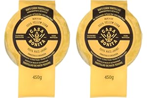 Casa Bonita Yellow Corn Tortillas | 450g | Gluten-Free & Vegan | Authentic Mexican Taste | Perfect for Tacos, Enchiladas, and