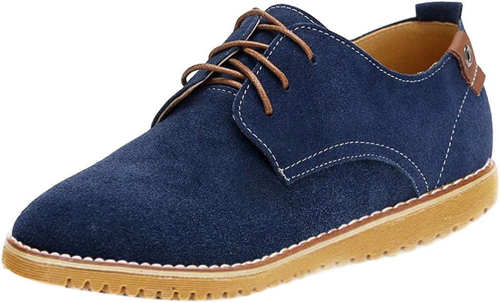 iloveSIA Men�s Suede Leather Lace Up Shoes US