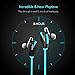 Wireless Earbuds, AELEC Bluetooth Headphones In-Ear Sports Earbuds Sweatproof Earphones Noise Cancelling Headsets with Mic for Running Jogging (Blue)