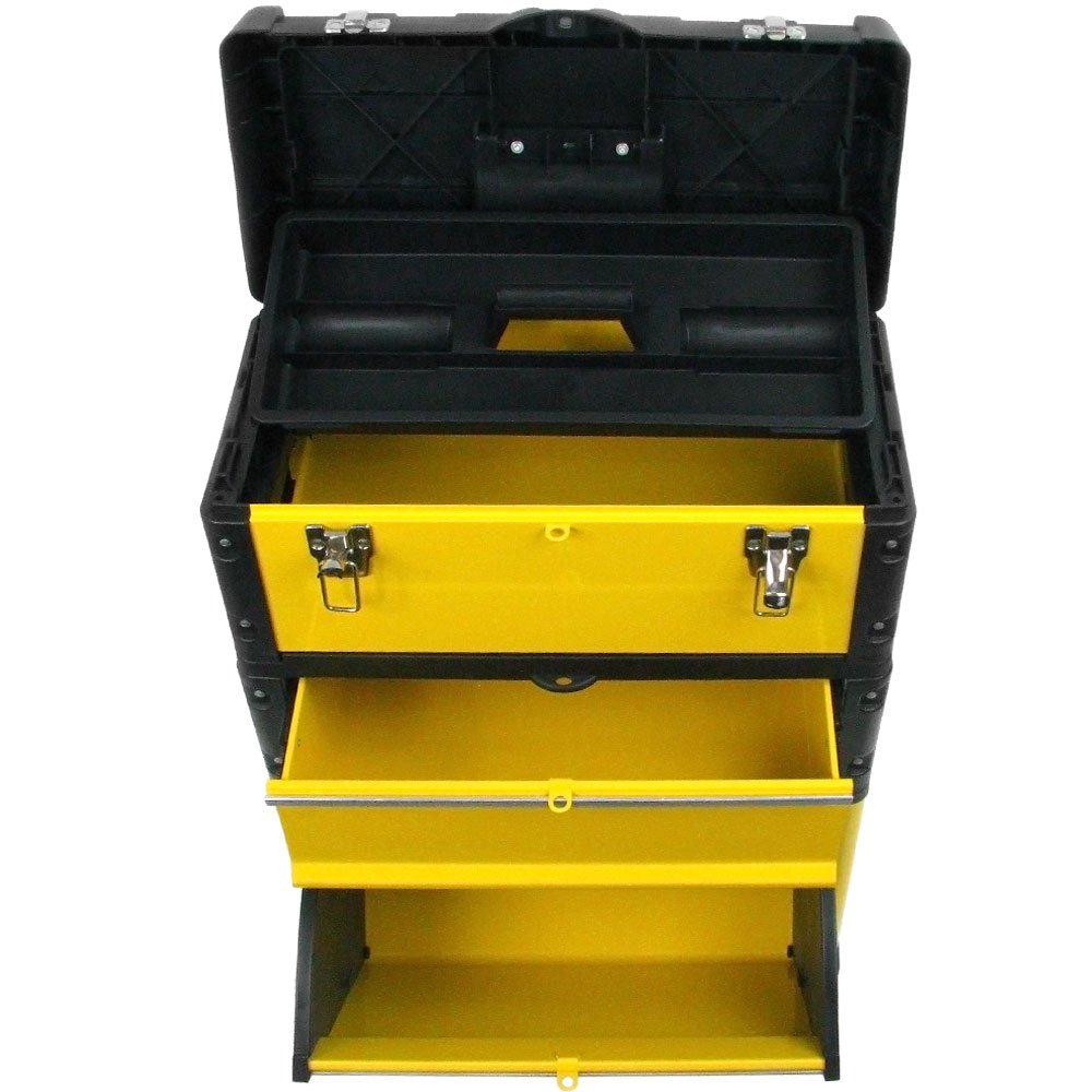 Stalwart Oversized Portable Tool Chest, Three Tool boxes in One Buy