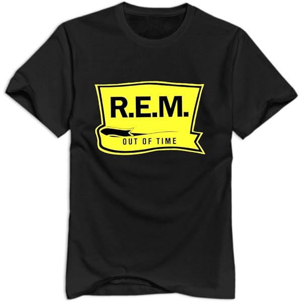Amazon.com: Rem R.E.M. T Shirt Out Of Time Band Logo