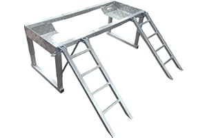 T-6061 Welded Aluminum ATV Riser with RAMPS (Width Adjustable FROM45IN to 57IN)