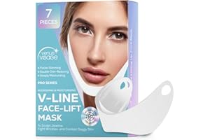 VENUS VISAGE V Line Lifting Mask – Invisible Face Strap, Chin Up Mask, Face Lifting Belt Neck Tape lift for jawline firming and Tightening Contour (7 Count (Pack of 1))