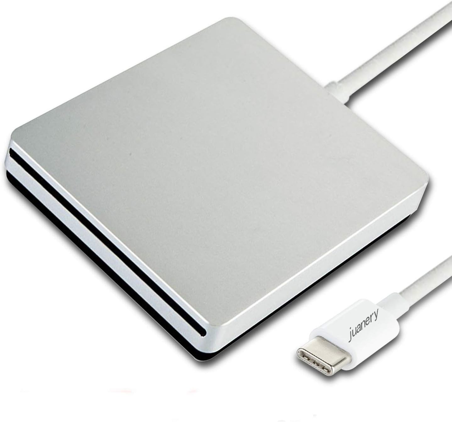 twtber Type -c External Optical Drive, Speed DVD Burner Drive, USB-c Super External DVD/CD rewritable Drive, for The Latest Mac pro/MacBook pro/asus/dell etc. - Silver. (PVG-1)