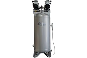 California Air Tools CAT-60040CAD 4.0 HP Ultra Quiet and Oil-Free Air Compressor, 60 Gallon Steel Tank, 75 dBA Noise Level