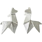 Origami Llama Earrings in Sterling Silver - Jamber Jewels