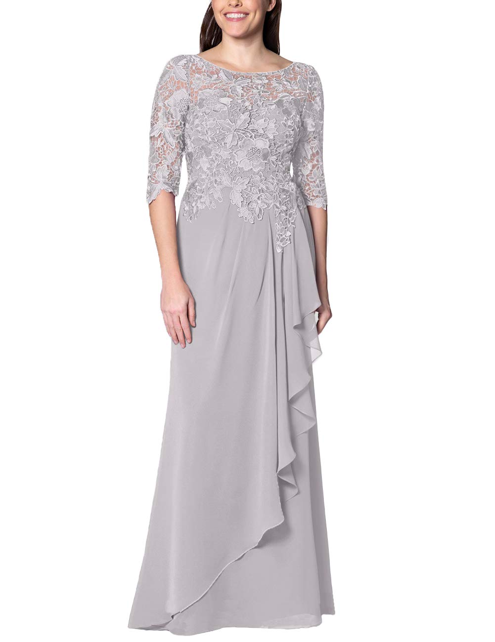 silver gowns for mother of the bride