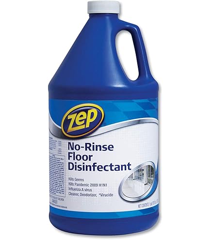 Zep, ZPEZUNRS128, No Rinse Floor Disinfectant, Blue,1Each