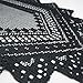 DII Black Lace Overlay Tabletop Collection Gothic Halloween Decor, Table Runner, 14x72, Black