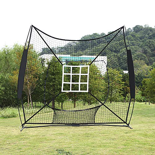 image for PEXMOR 7'×7' Baseball Softball Practice Net | Hitting & Pitching Batt