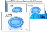 Pears Pure & Gentle Transparent Soap Bar Mint Extract 6 x 125g