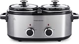 Morphy Richards 3.8L DuoServe Double Pot Slow Cooker Stainless