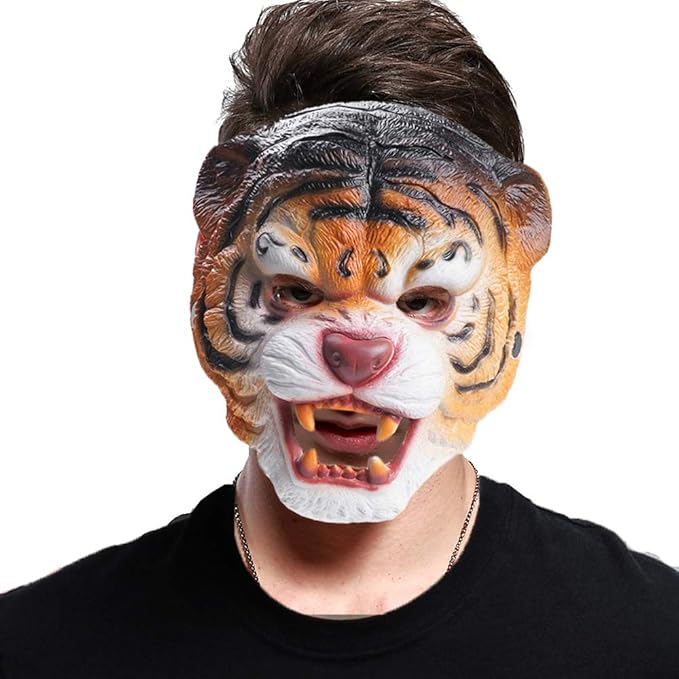 ReneeCho Tiger Masks Halloween Costume Animal 3D Realistic