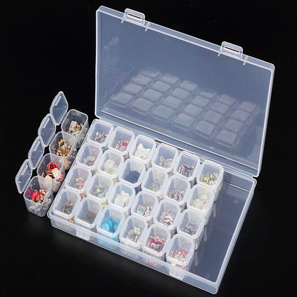 Costura y manualidades Organizador de plástico para joyería accesorios