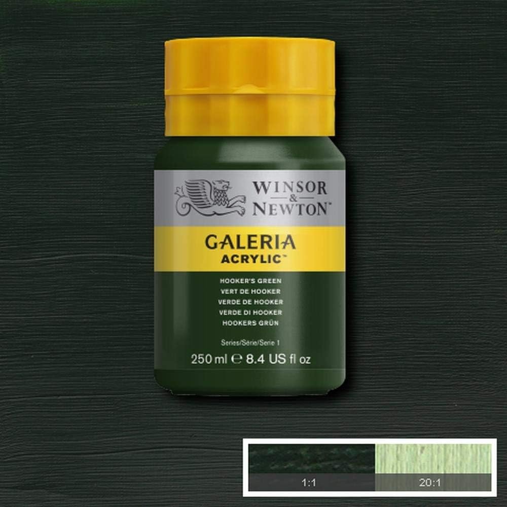 Winsor & Newton 250ml Bottle Galeria Acrylic Colour with Nozzle Cap - Hookers Green, 250 ml - Image 4