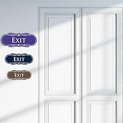 Designer EXIT Sign - Red/Yellow - Small