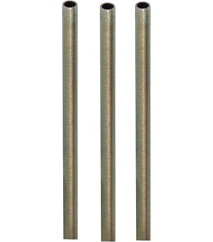 Lamp Finial Adapter – 3/8" Diameter Pipe To 1/4-27 Bolt – Chrome/Silver Finish
