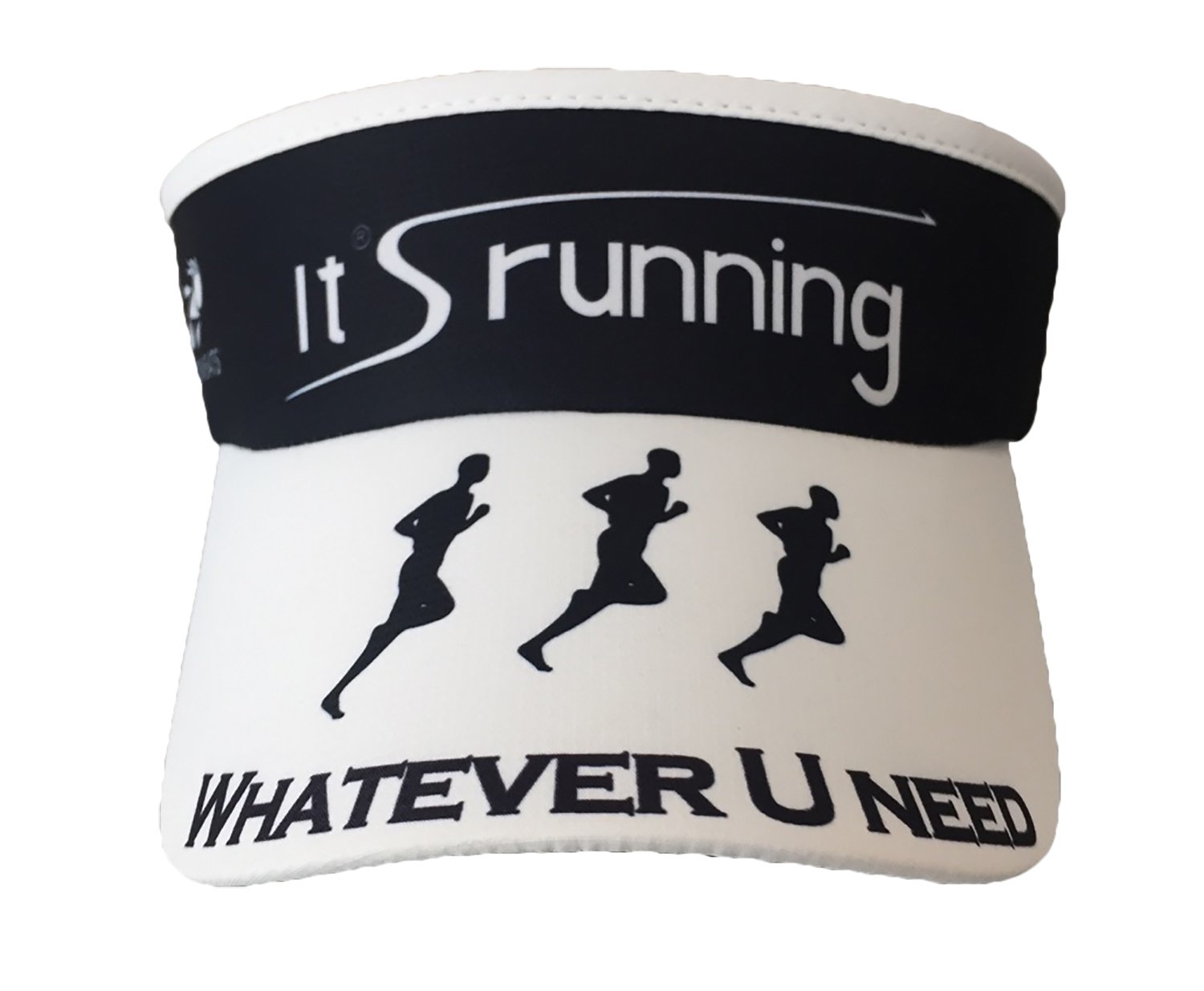 Headsweats Supervisor Special It's running Band Visor Shade, Black/White One Size